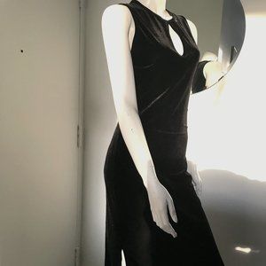 Vintage Floor Length Velvet Dress